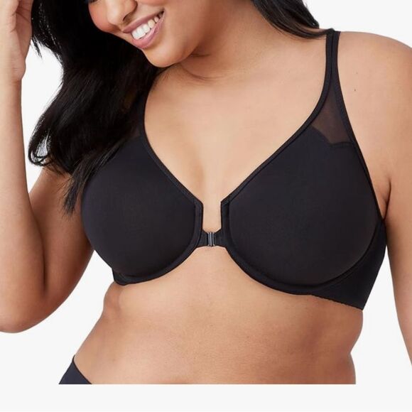 Wacoal Womens Body By Unlined Underwire Racerback Bra Black 32D - Picture 1 of 6